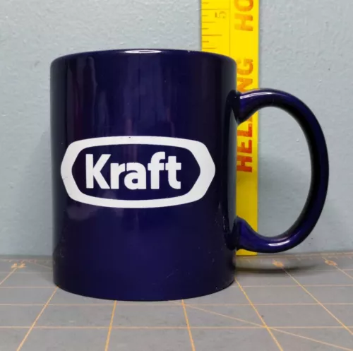 VTG Kraft Blue Ceramic Coffee Mug Cup 12 Ounces 3.25" Dia. X 3.75" Tall