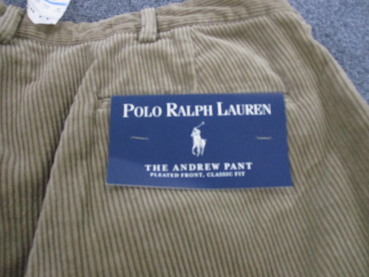 Vintage Polo Ralph Lauren Pants Adult 36 x 30 Chino Corduroy