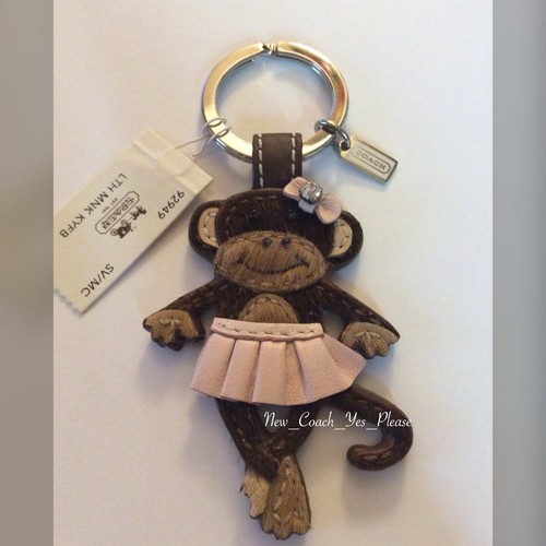 coach monkey keychain