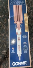 Conair Double Ceramic Triple Barrel Curl Styling Waver 3/4 inch