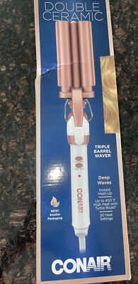 Conair Double Ceramic Triple Barrel Curl Styling Waver 3/4 inch
