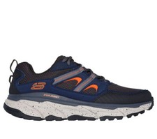 Skechers Shoes Men Navy Trail Sport Leather Outdoor Cushion Memory Foam 237192