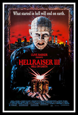 Hellraiser III - Hell on Earth Movie Poster Print & Unframed Canvas Prints