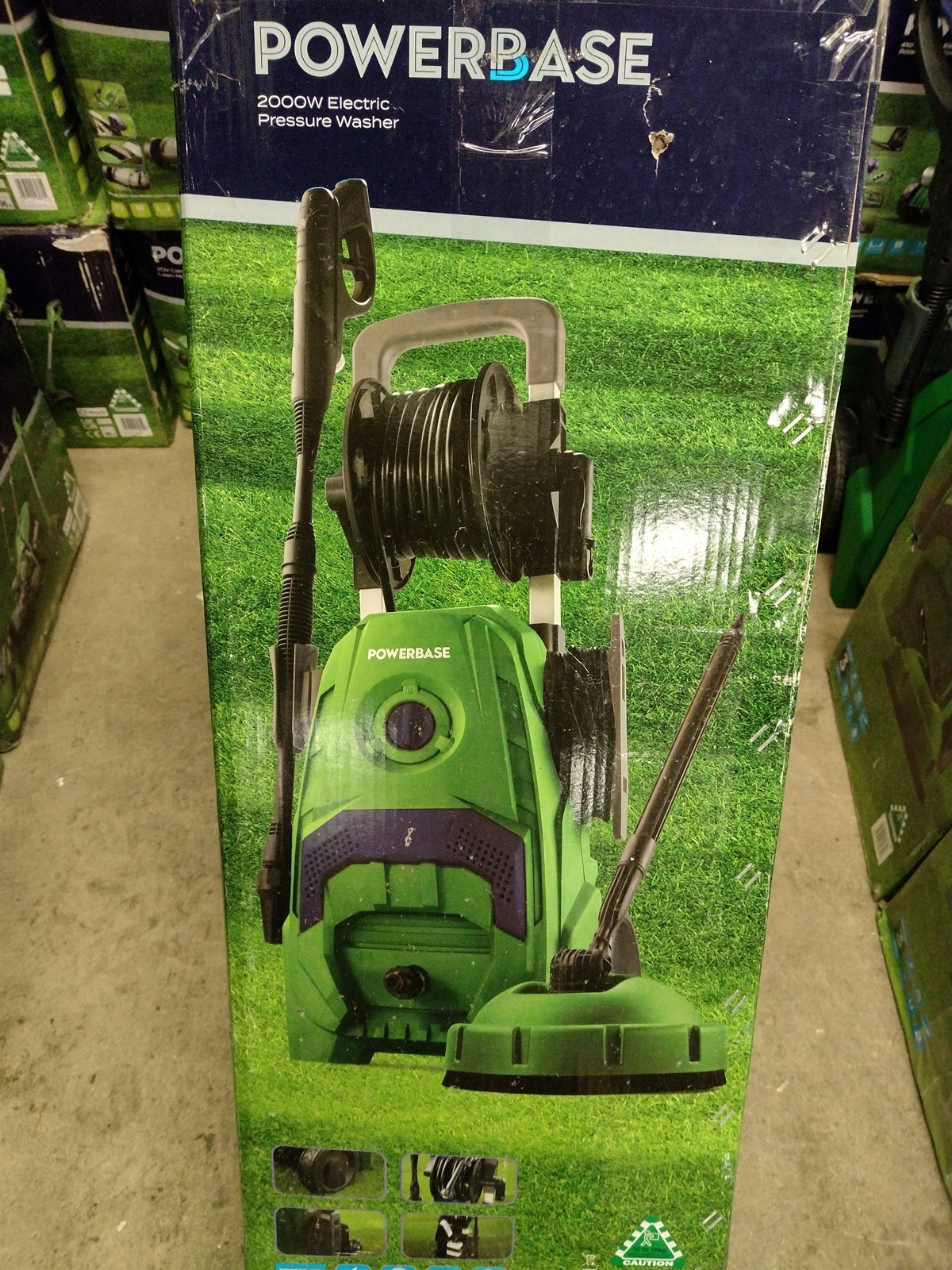 Pressure Washer 145 Bar Electric PowerBase 2000w Garden Patio Used