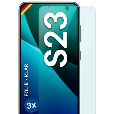 3x Schutzfolie für Samsung Galaxy S23 Displayschutz HD Klar flexibel kein Glas