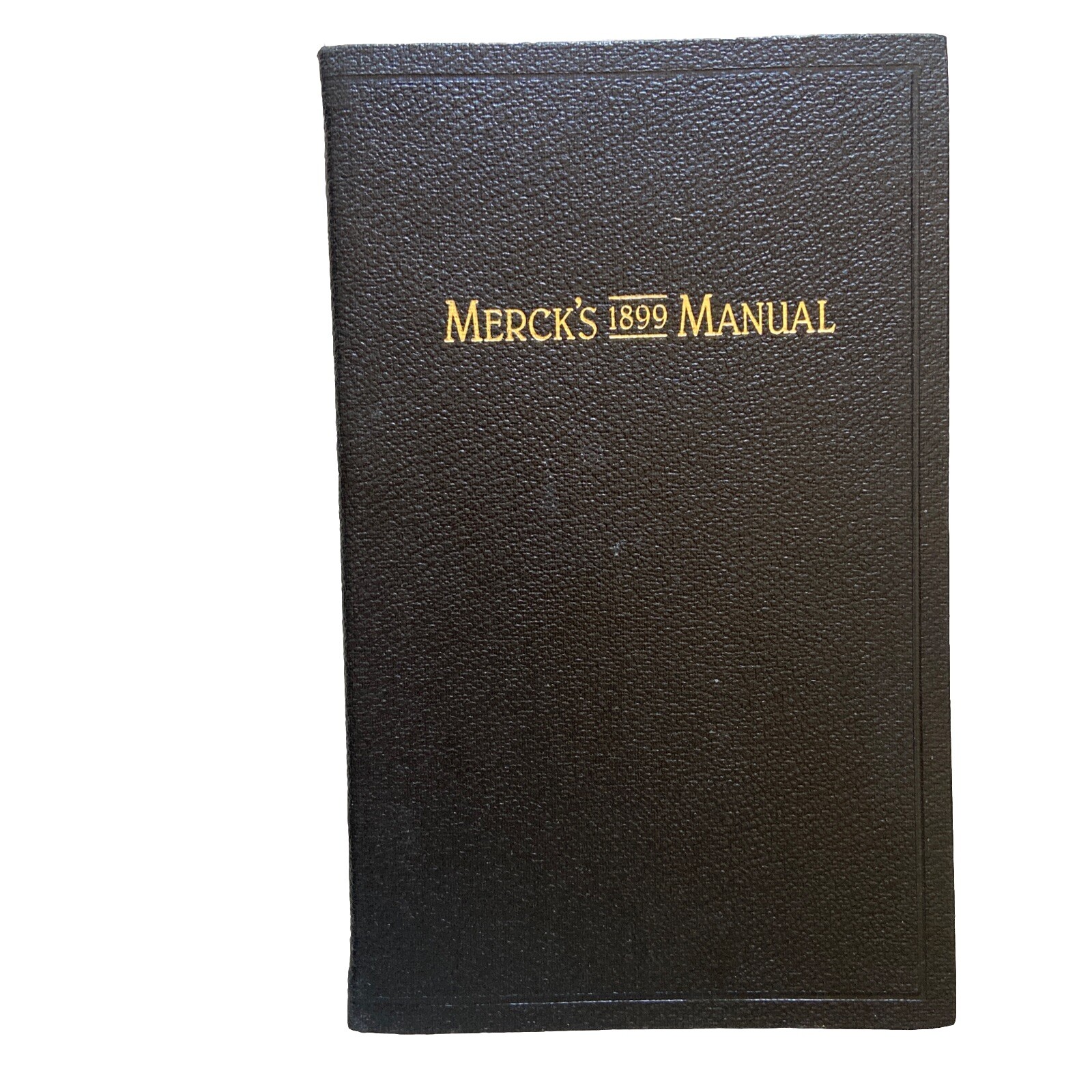 Merck's 1899 Manual Analyses for Physicians Ready-Reference Pocket Book