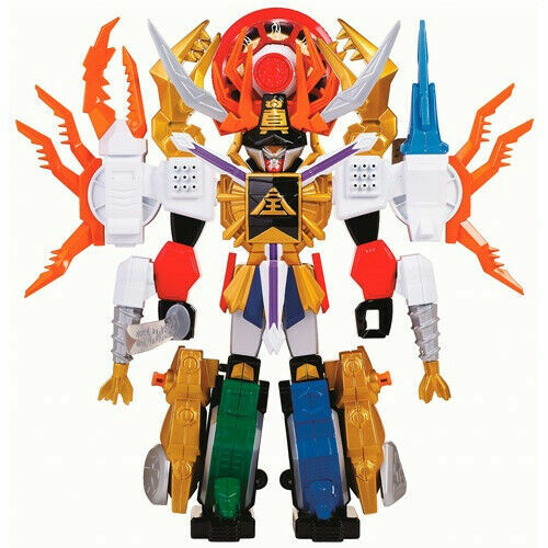 Set De 14 Figurines Power Rangers Kyuranger Uchu Sentai, Bandai Japan, Vinyl, Megazord