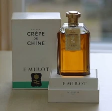 Vtg CREPE DE CHINE by MILLOT * bottle/box 30ml * FACTICE/DUMMY (NO PERFUME) *