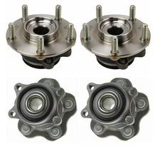 Moog Front Rear Wheel Bearing and Hub Assemblies Kit For Nissan Rogue AWD 2.5 L4
