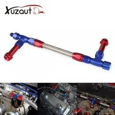 8 AN Braided Dual Feed Carb Fuel Line Fitting For Holley 4150 Carburetor AN 8