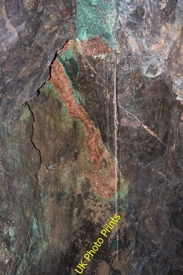 Foto 6x4 Naht Kupfererz und Baryt in Blairlogie Kupfermine Dies ist c2016