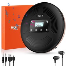 CD Player Portable Bluetooth with FM Transmitter Touch 903TF Black