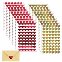 1200 StüCk Glitzer Herz Aufkleber Selbstklebend Herz Etiketten Valentinstag, Ost