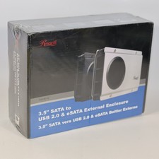 Rosewill RX-358-S V2 BLK SATA USB eSATA External HDD SSD Enclosure NEW SEALED