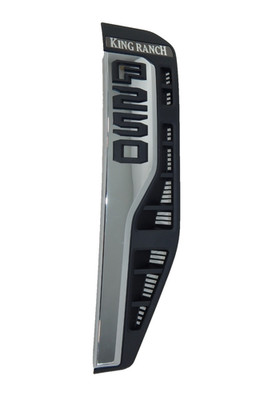 New OEM 2023-26 Ford F-250 King Ranch Right Passenger Fender Emblem Badge Chrome