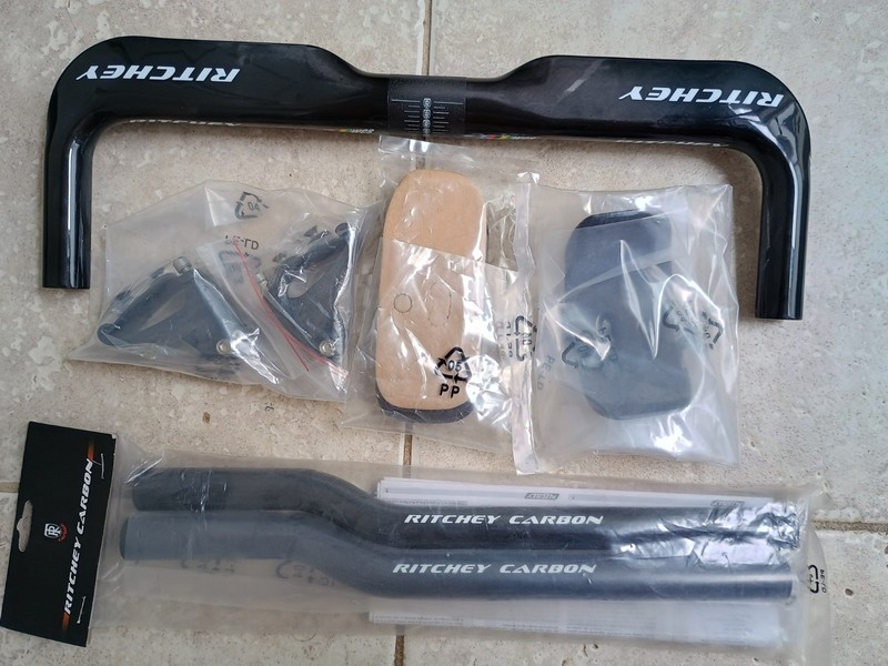 Ritchey WCS Hammerhead Tri TT Carbon Road Base Bars and Arm Rest