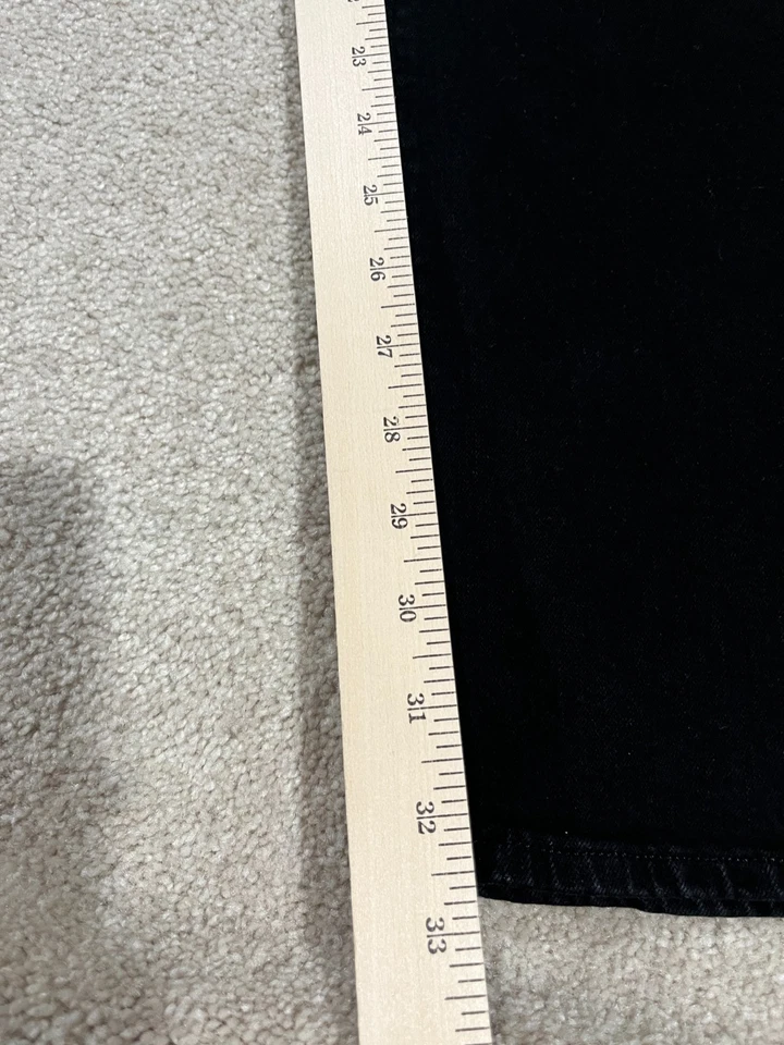 Polo Ralph Lauren Jeans Men 34x34 Black Denim Classic Straight Stretch Dark Wash - Image 3 of 4