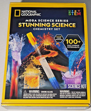 National Geographic Stunning Science Chemistry Set Complete Unused Open Box STEM