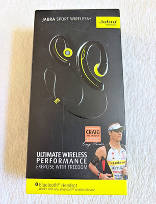 Jabra Sport Wireless+ Bluetooth Wireless Ear-Hook In-Ear Headset, Black/Yellow