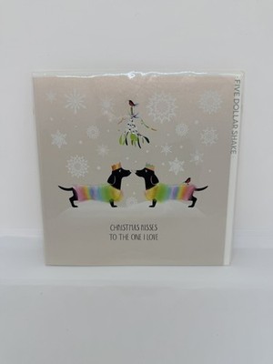 To The One I Love, Wursthunde Luxus Weihnachtskarte von Five Dollar Shake 