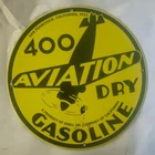 Vintage 1923 Shell Aviation Gasoline Porcelain Sign - Collectible Decor