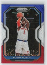 2020-21 Panini Prizm #221 Bobby Portis Red, White and Blue Prizms