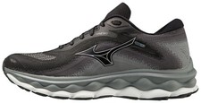 Mizuno Womens Wave Sky 7 Running Shoe, Black-Silverstar, 10.5 Regular