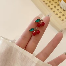 1 Paar Elegante Ohrstecker im Kirschstil für...