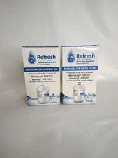 Lot Two New Refresh Refrigerator Water Filters Model R-7003 Whirlpool Edr71