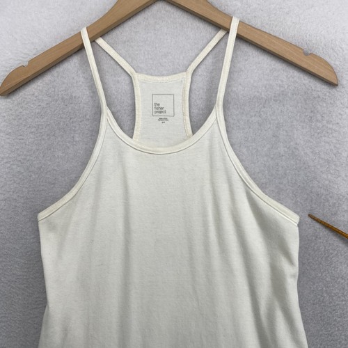 THE FISHER PROJECT EILEEN FISHER Tank Top S Baumwolle Racerback Neckholder Off White - Bild 10 von 13