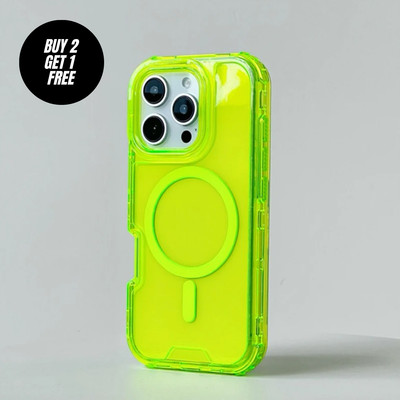 Neon Rugged Shockproof MagSafe Case für iPhone 17 16 15 14 13 12 11 Pro Max