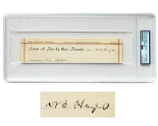 President Rutherford B. Hayes Signed Quit Claim Deed Cut Document PSA Auto