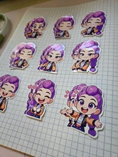 18pcs Chibi Stickers- Paper- Scrapbook, Journal, DIY Crafts & Cards