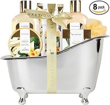 Spa Luxetique Spa Gift Sets, Gifts for Her, 8pcs Vanilla Bath Sets with Body But