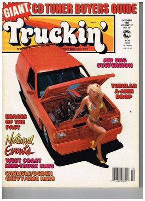 Truckin' Magazine -OCTOBER 1991-GMC SYCLONE-DROP SHOP VAN ASTRO-WEST COAST MINI
