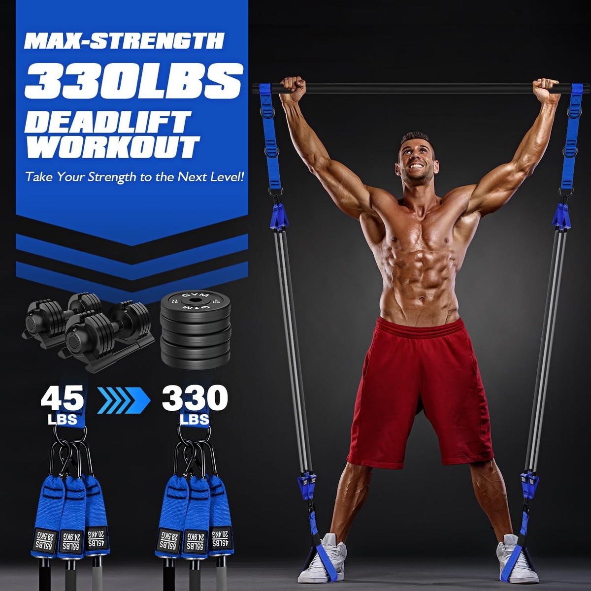 Portable Gym Heavy Duty Pilates Equipment For Men, Strength