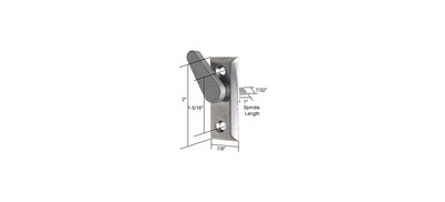 CRL E2034 2'' Thumbturn with 1-5/16'' Screw Holes for Hollyview Doors