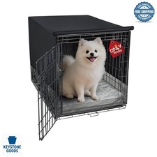 Universal 24-Inch Breathable Mesh Dog Crate Cover for Indoor Security  Privacy