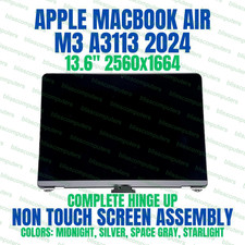 LCD Screen Display Assembly Midnight MacBook Air 13.6" M3 A3113 2024