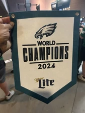 PHILADELPHIA EAGLES VS DALLAS COWBOYS 9/4/25 SUPER BOWL CHAMPS BANNER PENNANT