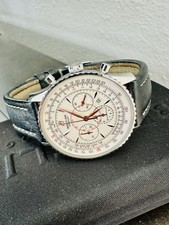 Men’s Vintage Breitling Navitimer Montbrillant 38mm Chronograph Watch Ref A41370 6