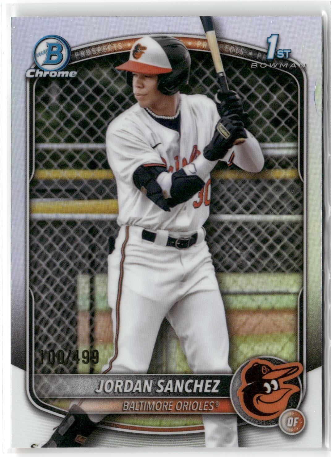 2025 Bowman Chrome #BCP-208 Jordan Sanchez Prospects Refractor #/499