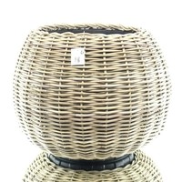 Van der Leeden Drypot® Rattan Tina PflanzküBel Grau Ø 68 Cm - Sylter KöRbe