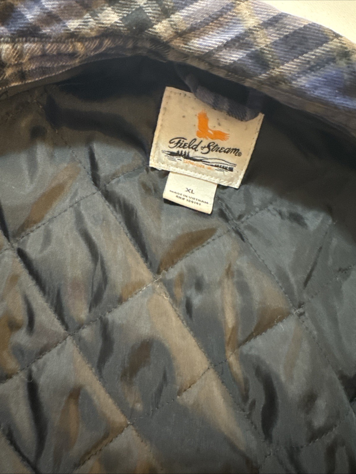 Field & Stream Polyester Lined Thick Flannel Jack… - image 7