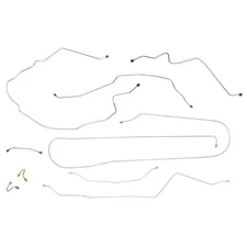 1967 Chevrolet GMC 1/2 2wd Long bed Coil Complete Power Drum Brake Line Kit OE