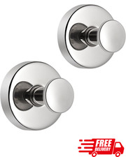 Suction Cup Hooks for Shower Bathroom, Heavy Duty Towel Robe Loofah Hooks 2 Pack