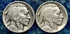 ~ EARLY  1917  &  1918  BUFFALO NICKELS  INDIAN HEAD  NATURAL SURFACES US TYPE ~