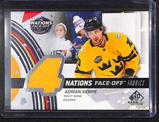 2025-26 SP Game Used 4 Nations Face Off Fabrics Adrian Kempe
