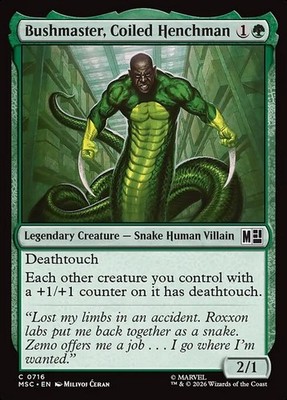 MTG Bushmaster, Coiled Henchman [MSC] #716