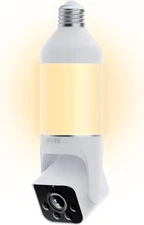 Bulb Cam Security Camera, 2K HD Outdoor Light Bulb Camera, Color Night Vision, D